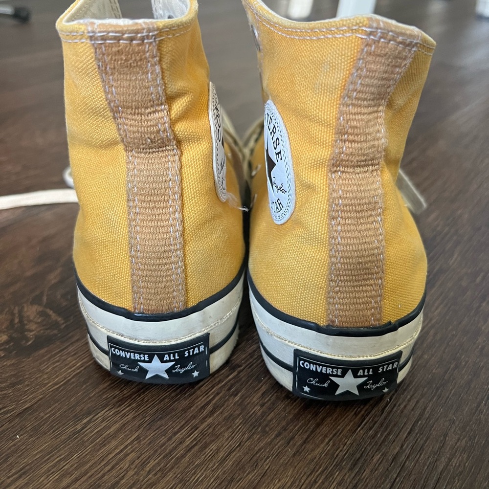 Converse High Top Sneakers - Yellow Canvas - Picture 3 of 4